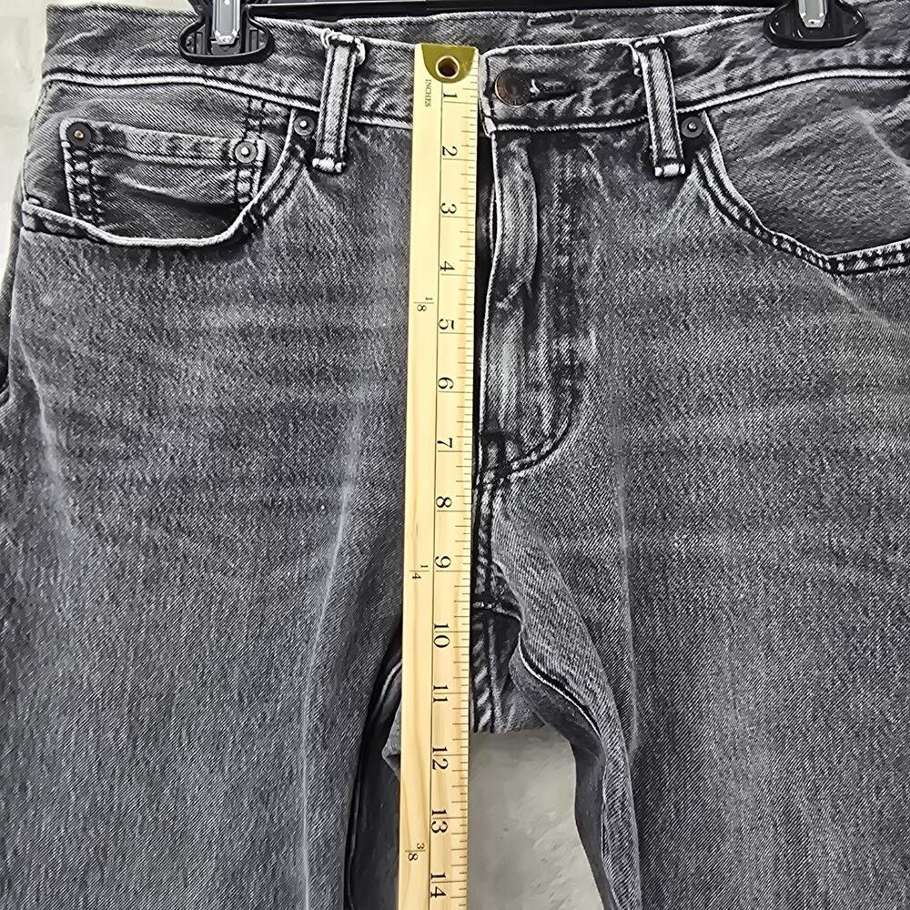 Levi's 541 Black Jeans Men's 33x29 Athletic Taper Fit Stretch Whiskers Grunge - Picture 12 of 13